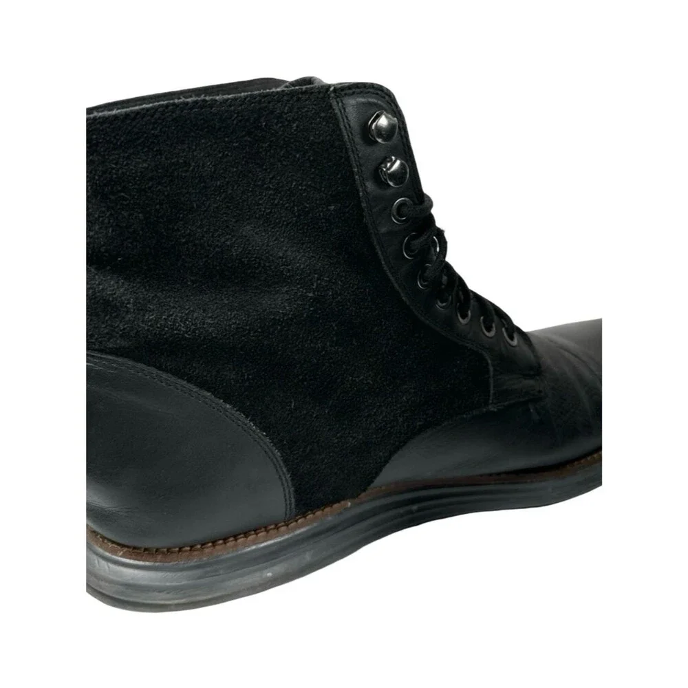 Cole Haan Grand.OS Black Suede Leather Lace Up Sneaker Boots Men’s Size 12M